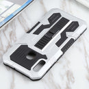 For Samsung Galaxy A20 / A30 All Inclusive Double-color TPU + PC Phone Case(Silver White)