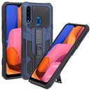 For Samsung Galaxy A20s All Inclusive Double-color TPU + PC Phone Case(Blue)