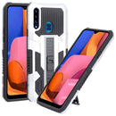 For Samsung Galaxy A20s All Inclusive Double-color TPU + PC Phone Case(Silver White)