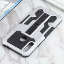 For Samsung Galaxy A20s All Inclusive Double-color TPU + PC Phone Case(Silver White)