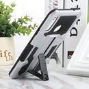 For Samsung Galaxy A20s All Inclusive Double-color TPU + PC Phone Case(Silver White)