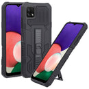 For Samsung Galaxy A22 5G All Inclusive Double-color TPU + PC Phone Case(Black)