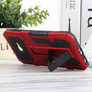 For Samsung Galaxy J4+ / J4 Prime All Inclusive Double-color TPU + PC Phone Case(Red)