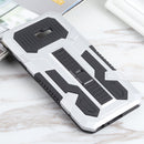 For Samsung Galaxy J4+ / J4 Prime All Inclusive Double-color TPU + PC Phone Case(Silver White)
