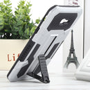 For Samsung Galaxy J4+ / J4 Prime All Inclusive Double-color TPU + PC Phone Case(Silver White)
