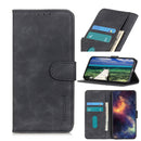For Samsung Galaxy A03 Core KHAZNEH Retro Texture Horizontal Flip Leather Phone Case(Black)
