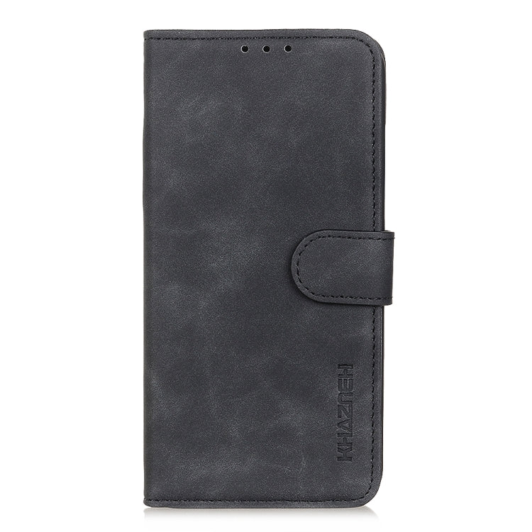 For Samsung Galaxy A03 Core KHAZNEH Retro Texture Horizontal Flip Leather Phone Case(Black)