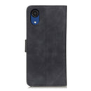 For Samsung Galaxy A03 Core KHAZNEH Retro Texture Horizontal Flip Leather Phone Case(Black)