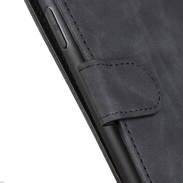 For Samsung Galaxy A03 Core KHAZNEH Retro Texture Horizontal Flip Leather Phone Case(Black)
