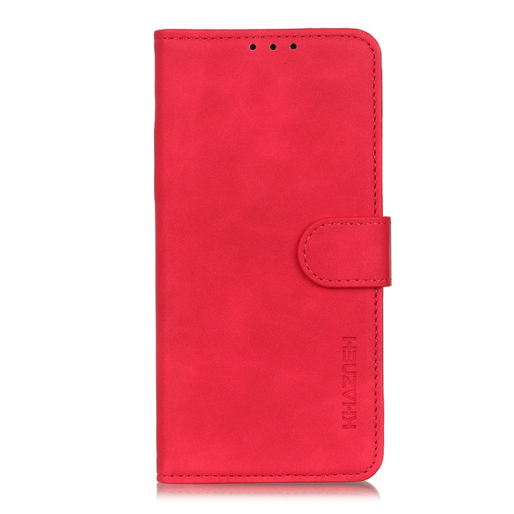 For Samsung Galaxy A03 Core KHAZNEH Retro Texture Horizontal Flip Leather Phone Case(Red)