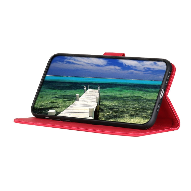 For Samsung Galaxy A03 Core KHAZNEH Retro Texture Horizontal Flip Leather Phone Case(Red)