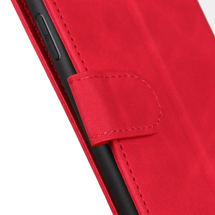 For Samsung Galaxy A03 Core KHAZNEH Retro Texture Horizontal Flip Leather Phone Case(Red)