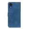 For Samsung Galaxy A03 Core KHAZNEH Retro Texture Horizontal Flip Leather Phone Case(Blue)