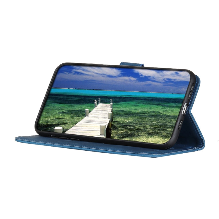 For Samsung Galaxy A03 Core KHAZNEH Retro Texture Horizontal Flip Leather Phone Case(Blue)