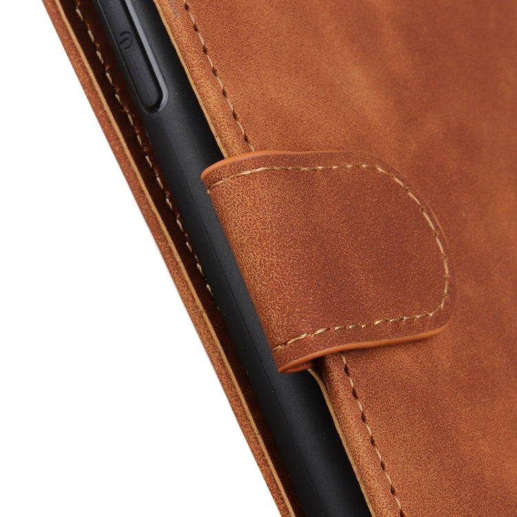 For Samsung Galaxy A03 Core KHAZNEH Retro Texture Horizontal Flip Leather Phone Case(Brown)