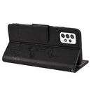For Samsung Galaxy A33 5G Butterfly Embossed Horizontal Flip Leather Phone Case with Card Slot & Holder(Black)