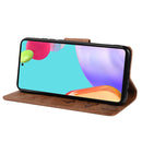 For Samsung Galaxy A53 5G Butterfly Embossed Horizontal Flip Leather Phone Case with Card Slot & Holder(Brown)