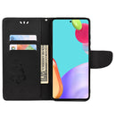 For Samsung Galaxy A53 5G Butterfly Embossed Horizontal Flip Leather Phone Case with Card Slot & Holder(Black)