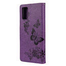 For Xiaomi Redmi Note 11 5G Butterfly Embossed Horizontal Flip Leather Phone Case with Card Slot & Holder(Purple)