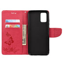 For Xiaomi Redmi Note 11 5G Butterfly Embossed Horizontal Flip Leather Phone Case with Card Slot & Holder(Red)