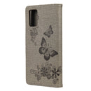 For Xiaomi Redmi Note 11 5G Butterfly Embossed Horizontal Flip Leather Phone Case with Card Slot & Holder(Grey)