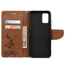For Xiaomi Redmi Note 11 5G Butterfly Embossed Horizontal Flip Leather Phone Case with Card Slot & Holder(Brown)
