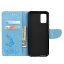 For Xiaomi Redmi Note 11 5G Butterfly Embossed Horizontal Flip Leather Phone Case with Card Slot & Holder(Blue)