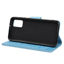 For Xiaomi Redmi Note 11 5G Butterfly Embossed Horizontal Flip Leather Phone Case with Card Slot & Holder(Blue)