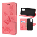 For Xiaomi Redmi Note 11 5G Butterfly Embossed Horizontal Flip Leather Phone Case with Card Slot & Holder(Pink)