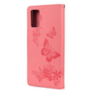 For Xiaomi Redmi Note 11 5G Butterfly Embossed Horizontal Flip Leather Phone Case with Card Slot & Holder(Pink)