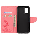 For Xiaomi Redmi Note 11 5G Butterfly Embossed Horizontal Flip Leather Phone Case with Card Slot & Holder(Pink)