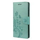 For Samsung Galaxy A33 5G Butterfly Flower Pattern Horizontal Flip Leather Phone Case with Card Slot & Holder(Green)