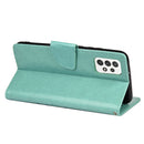 For Samsung Galaxy A33 5G Butterfly Flower Pattern Horizontal Flip Leather Phone Case with Card Slot & Holder(Green)
