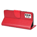 For Samsung Galaxy A33 5G Butterfly Flower Pattern Horizontal Flip Leather Phone Case with Card Slot & Holder(Red)