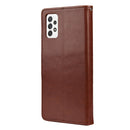 For Samsung Galaxy A33 5G Butterfly Flower Pattern Horizontal Flip Leather Phone Case with Card Slot & Holder(Brown)