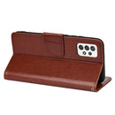 For Samsung Galaxy A33 5G Butterfly Flower Pattern Horizontal Flip Leather Phone Case with Card Slot & Holder(Brown)