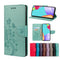 For Samsung Galaxy A53 5G Butterfly Flower Pattern Horizontal Flip Leather Phone Case with Card Slot & Holder(Green)