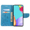 For Samsung Galaxy A53 5G Butterfly Flower Pattern Horizontal Flip Leather Phone Case with Card Slot & Holder(Blue)