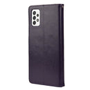 For Samsung Galaxy A53 5G Butterfly Flower Pattern Horizontal Flip Leather Phone Case with Card Slot & Holder(Dark Purple)