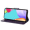 For Samsung Galaxy A53 5G Butterfly Flower Pattern Horizontal Flip Leather Phone Case with Card Slot & Holder(Dark Purple)