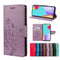 For Samsung Galaxy A53 5G Butterfly Flower Pattern Horizontal Flip Leather Phone Case with Card Slot & Holder(Light Purple)