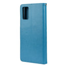 For Xiaomi Redmi Note 11 Pro Butterfly Flower Pattern Horizontal Flip Leather Phone Case with Card Slot & Holder(Blue)