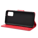 For Xiaomi Redmi Note 11 Pro Butterfly Flower Pattern Horizontal Flip Leather Phone Case with Card Slot & Holder(Red)