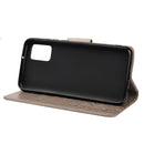 For Xiaomi Redmi Note 11 Pro Butterfly Flower Pattern Horizontal Flip Leather Phone Case with Card Slot & Holder(Grey)