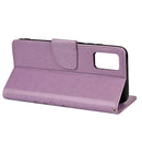 For Xiaomi Redmi Note 11 Pro Butterfly Flower Pattern Horizontal Flip Leather Phone Case with Card Slot & Holder(Light Purple)