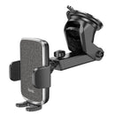 hoco CA95 Polaris Push-type Telescopic Suction Cup Car Holder(Black)