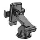 hoco CA95 Polaris Push-type Telescopic Suction Cup Car Holder(Black)