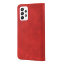 For Samsung Galaxy A53 5G Skin Feel Splicing Leather Phone Case(Red)