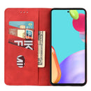 For Samsung Galaxy A53 5G Skin Feel Splicing Leather Phone Case(Red)