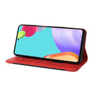 For Samsung Galaxy A53 5G Skin Feel Splicing Leather Phone Case(Red)